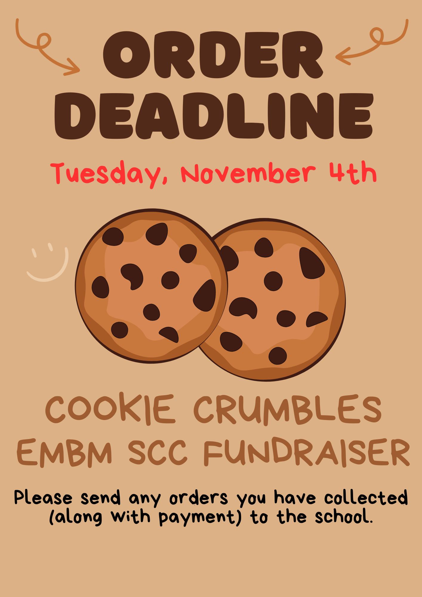 1️⃣week left for our COOKIE CRUMBLES Fundraiser 🍪