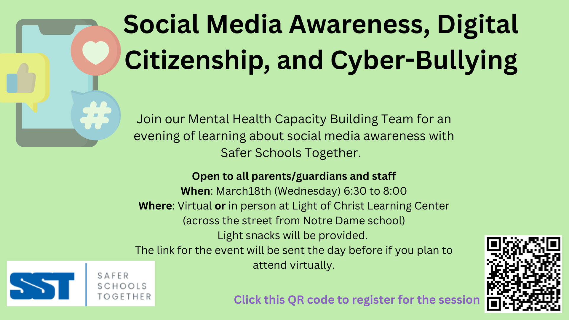 📱Social Media Awareness, Digital Citizenship 3/18