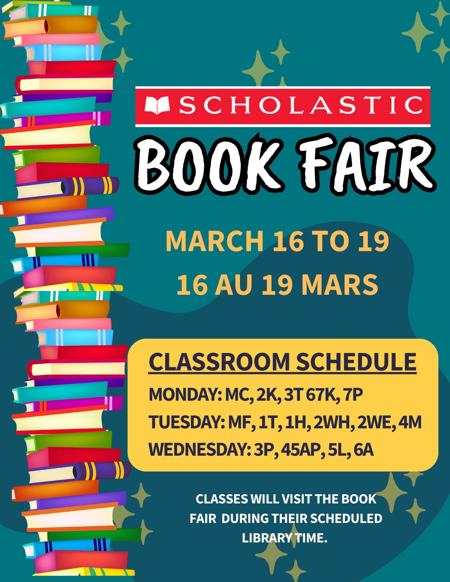 📚 Scholastic Book Fair - next week !!