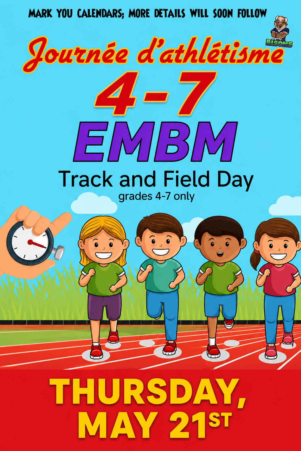Gr. 4-7 Track and Field Day