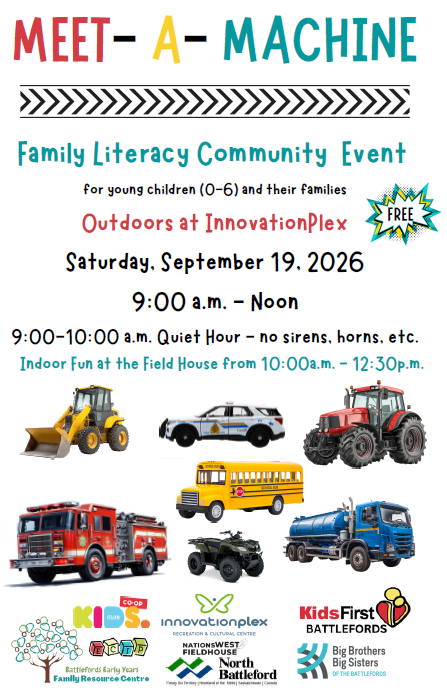 Saturday, September 19th - MEET A MACHINE 🚒🚓🚜