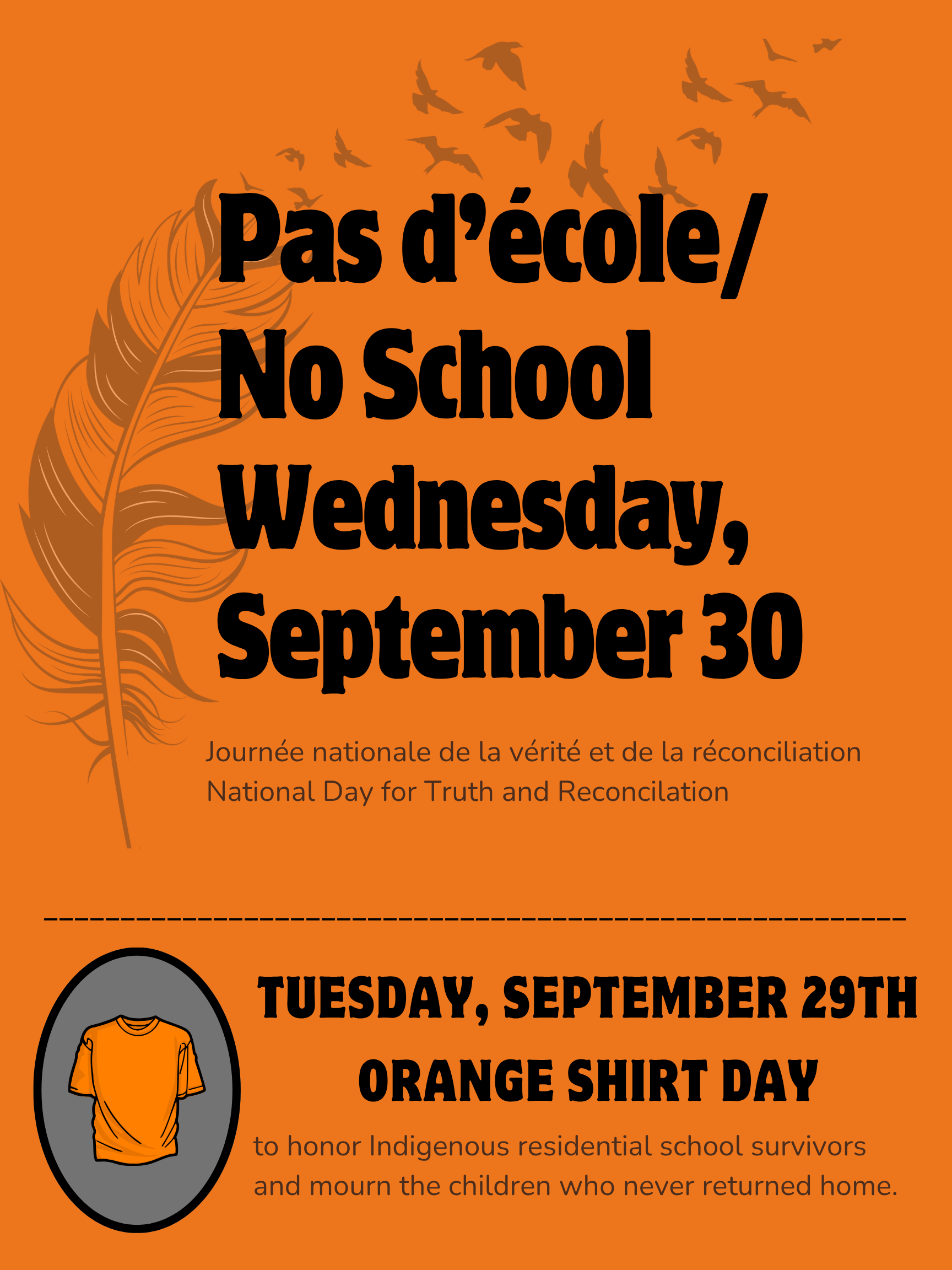🔶Orange Shirt Day - Tuesday, October 29th🔶