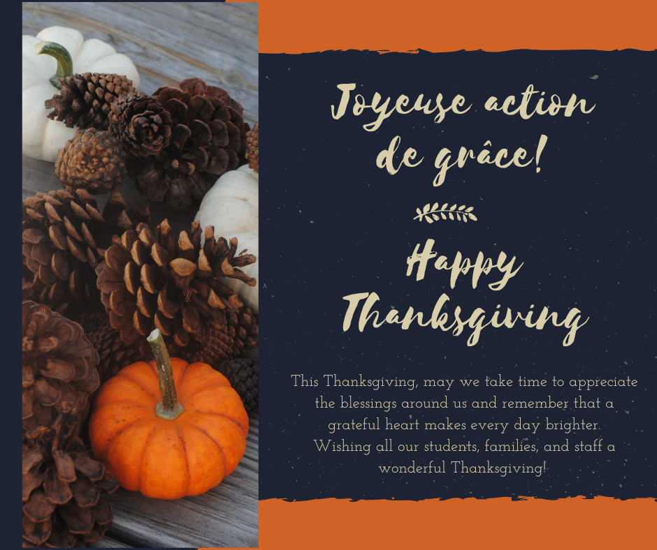 No School - Thanksgiving Day 🍂 Monday, October 12